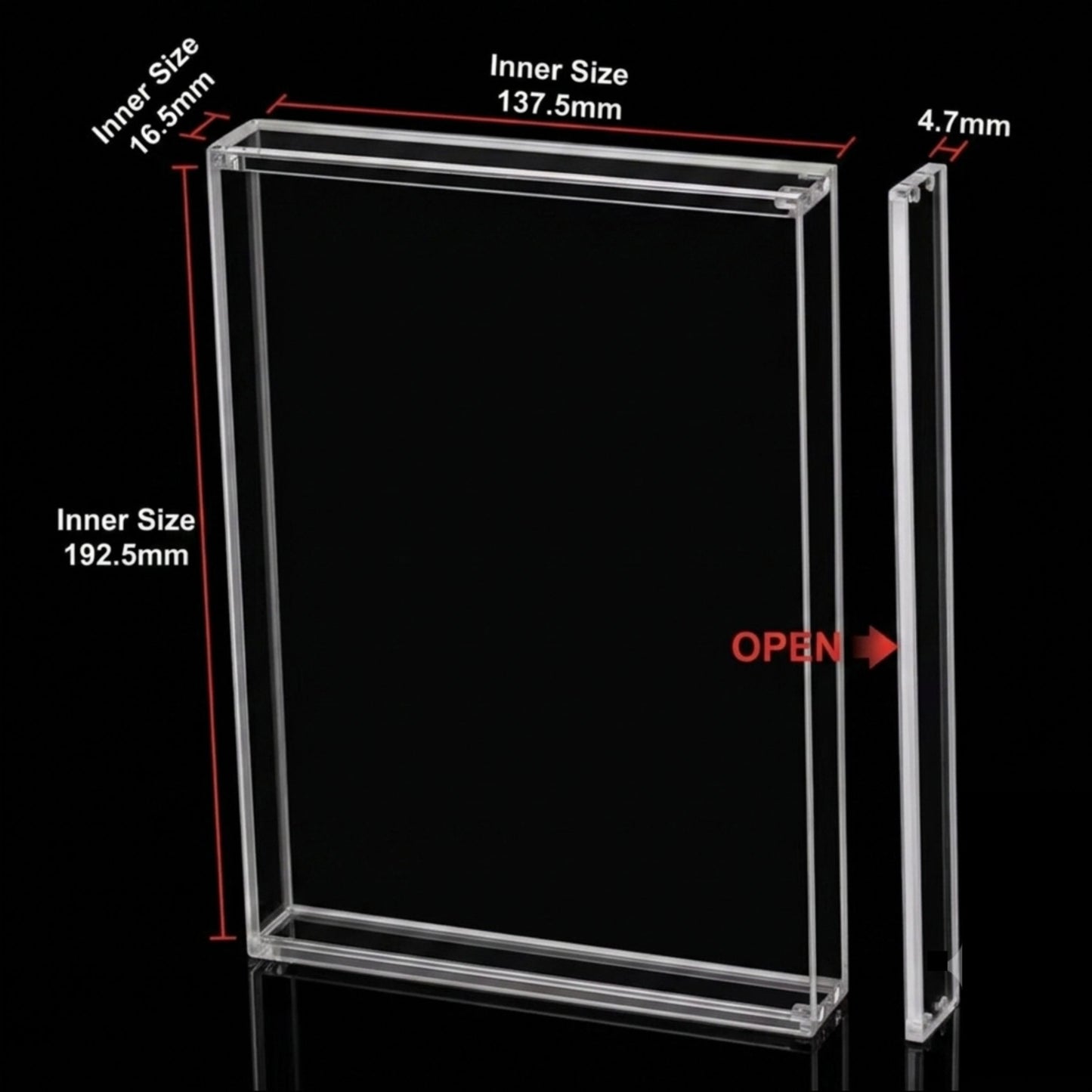 Acrylic Display Case - Standard DVD Size - Xbox, PS2, GameCube, Xbox 360, Wii, WiiU, DVD, PC